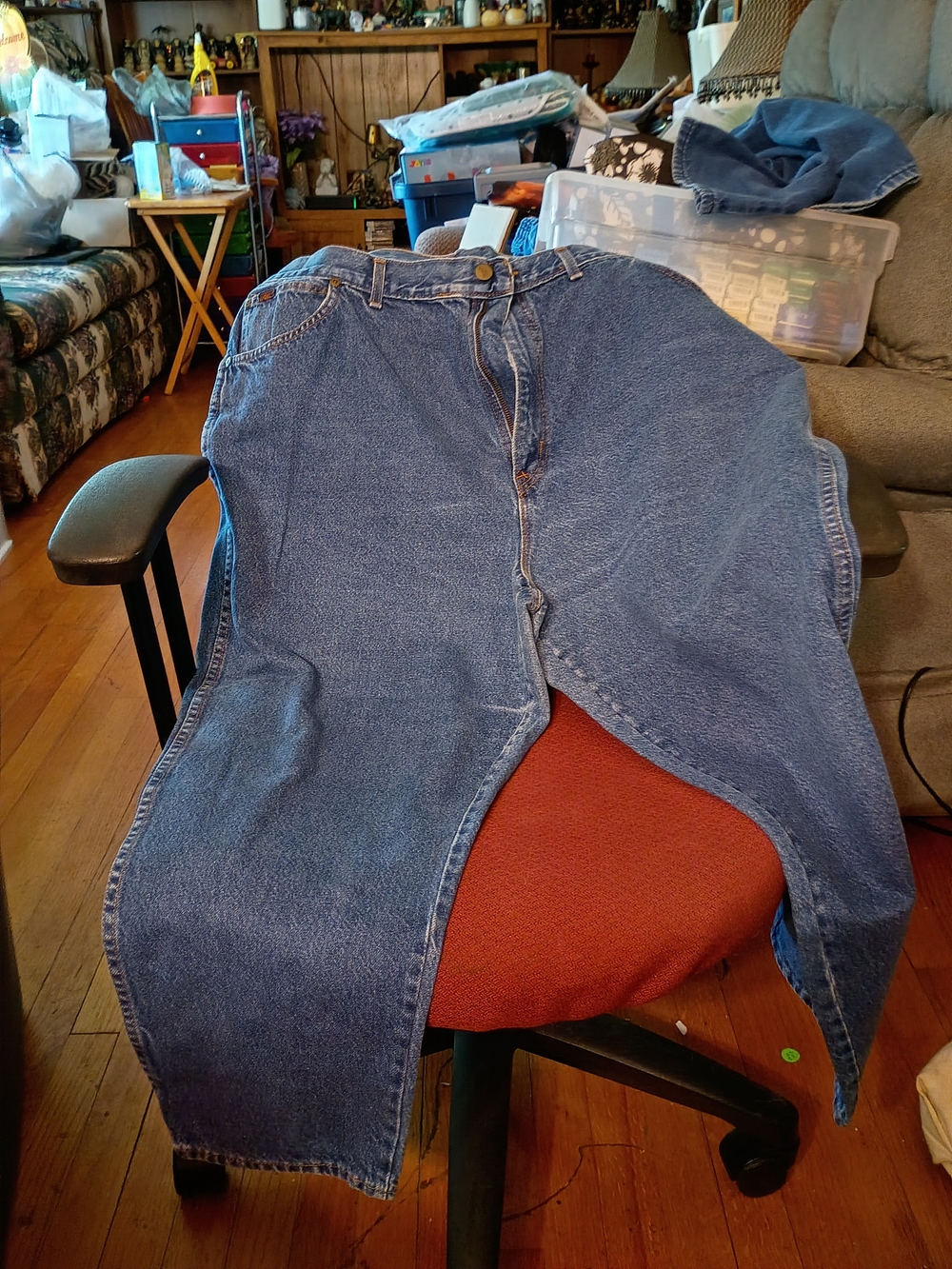 #61 chic Straight Leg Jeans in Blue